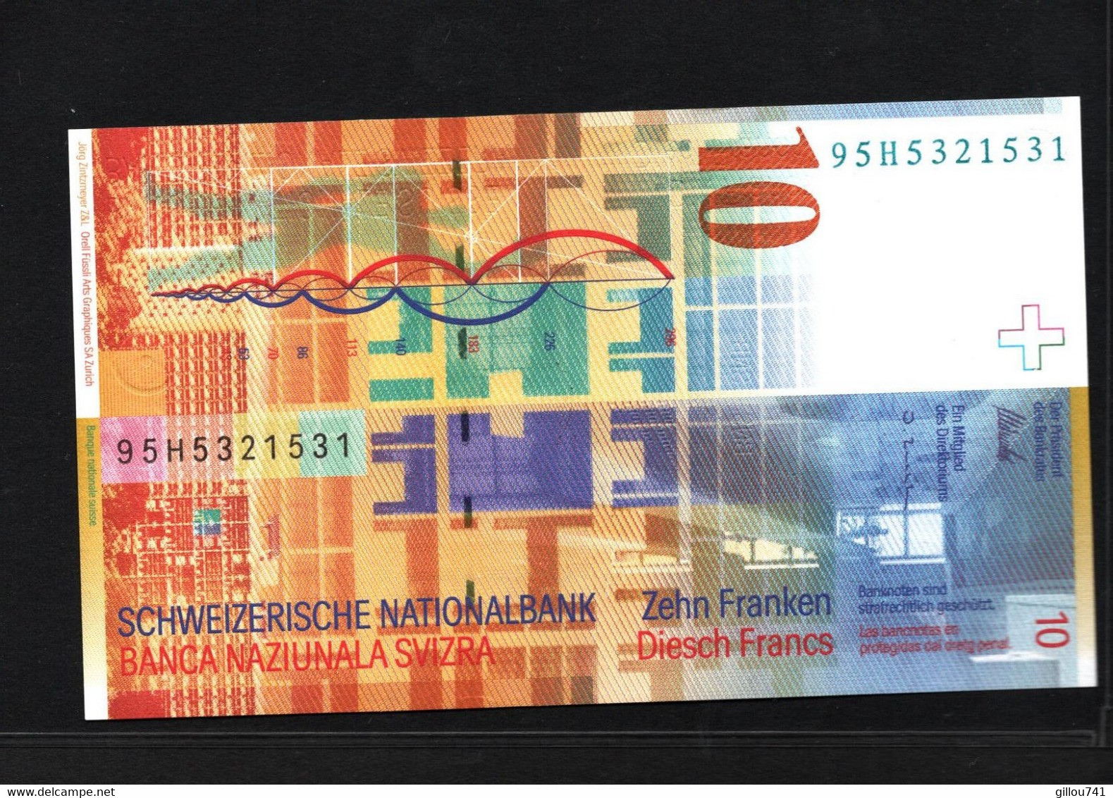 Suisse, 10 Franken/Francs/Franchi, 1994-2014 Issue National Bank - Suisse