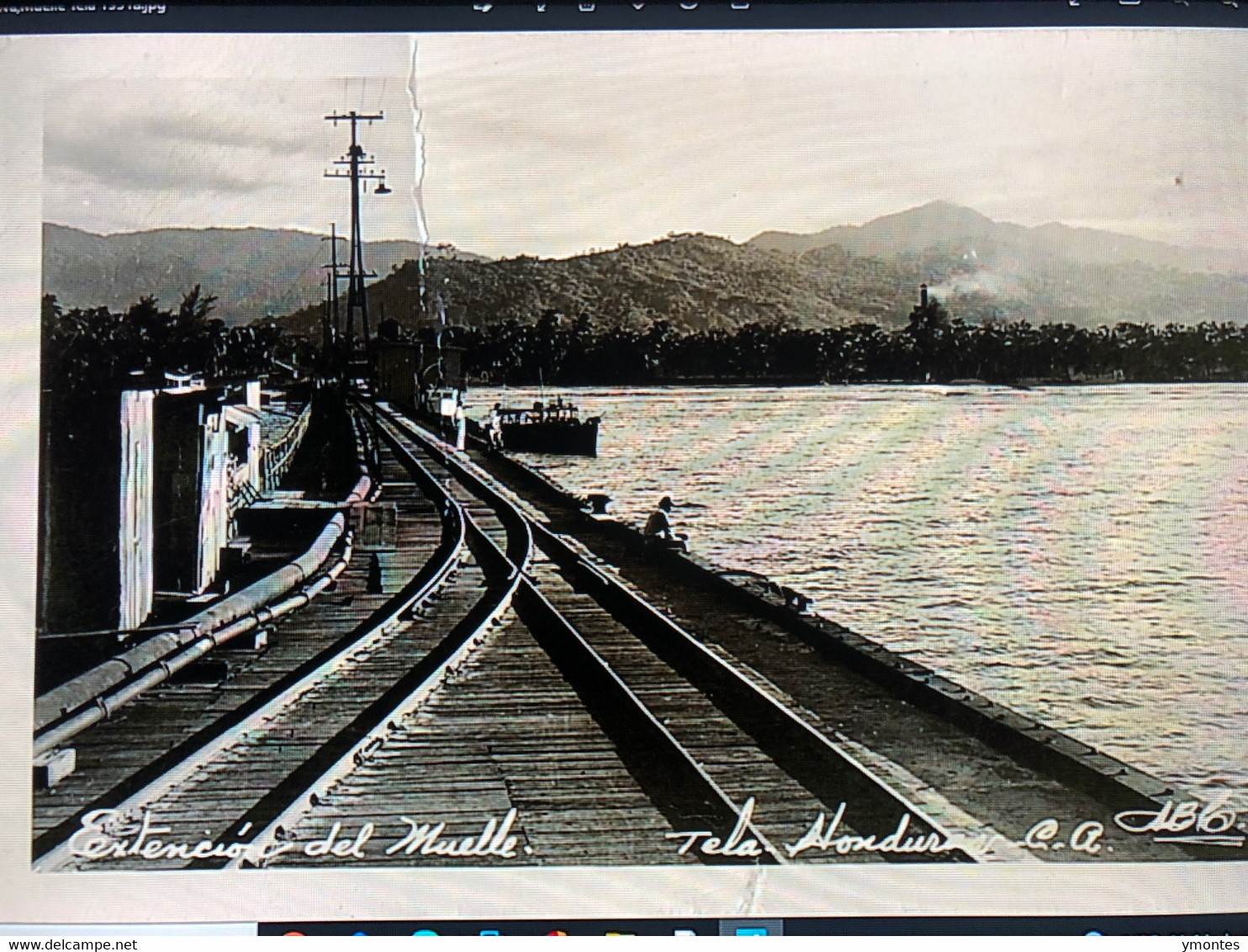 Published By ABC ,train Line At The Pier - Honduras