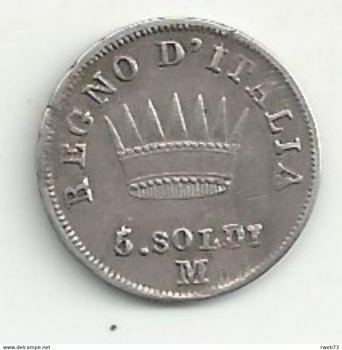 ITALIE - 5 Soldi - 1811 M - B/TB - République Cisalpine / République Italienne