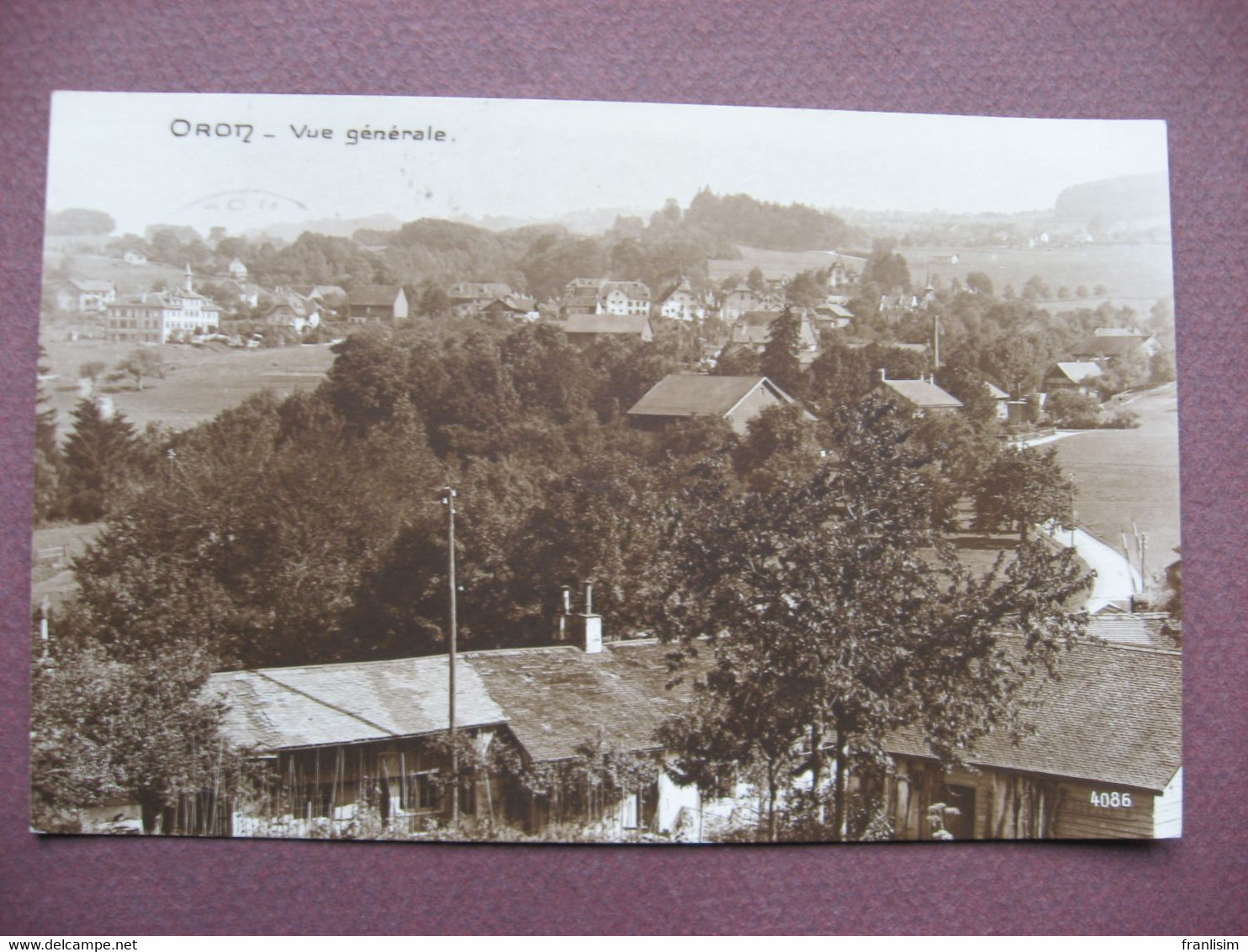 CPA PHOTO ORON Vue Générale - Oron