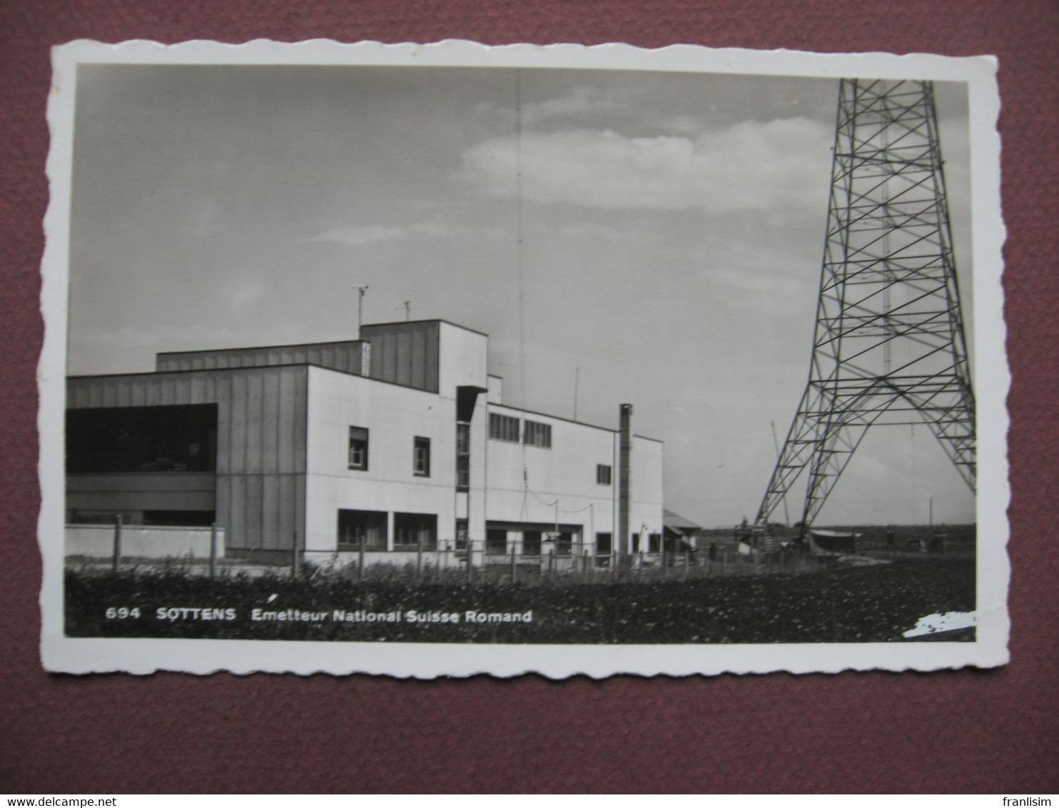 CPA PHOTO SOTTENS Emetteur Radio National Suisse Romand 1950 - Sottens