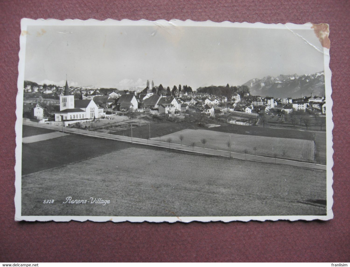 CPA PHOTO RENENS VILLAGE  Vue D'Ensemble - Renens