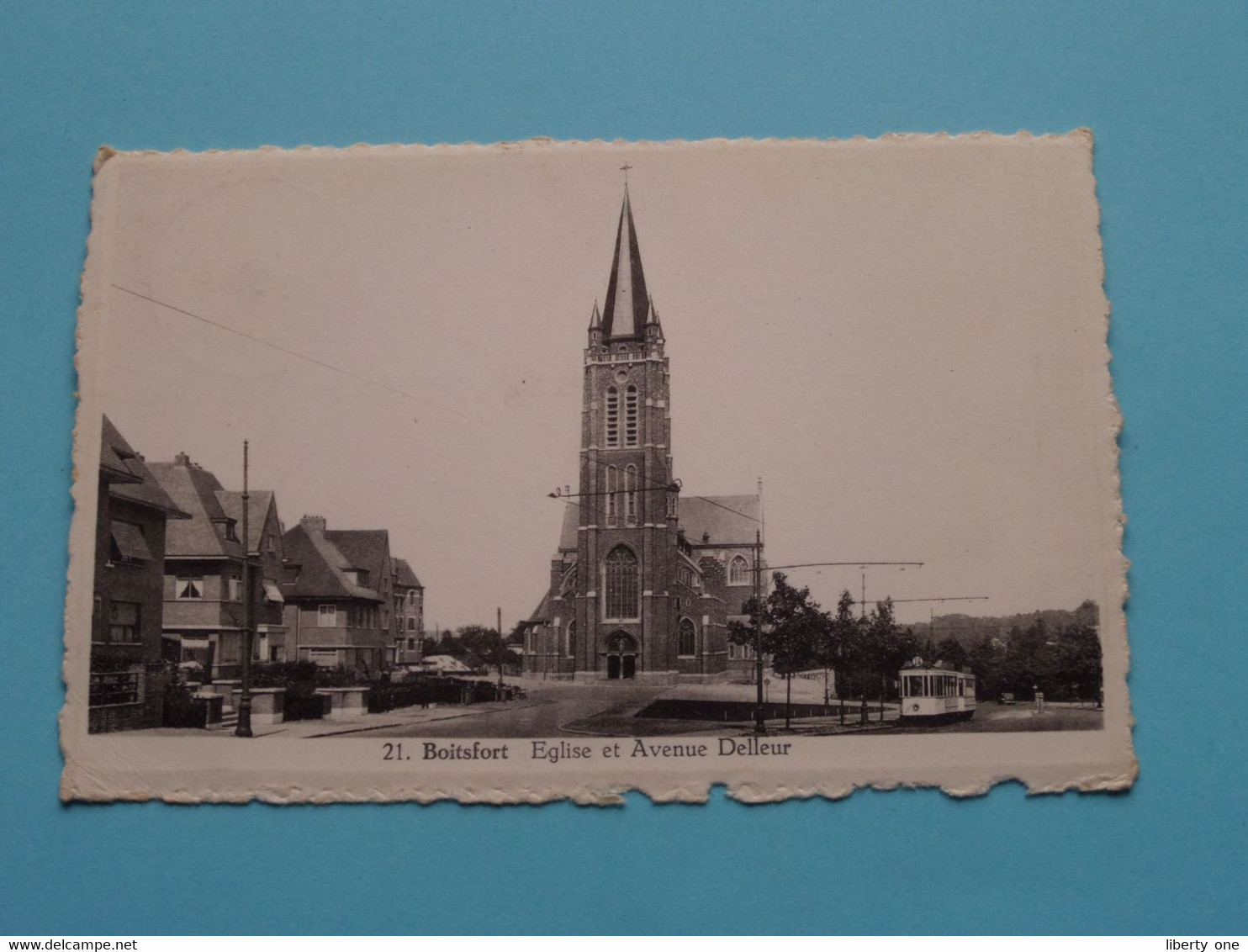 Eglise Et Avenue DELLEUR > BOITSFORT ( Edit. P.B.L. - N° 21 ) 19?? ( Zie/voir Scans ) ! - Watermaal-Bosvoorde - Watermael-Boitsfort