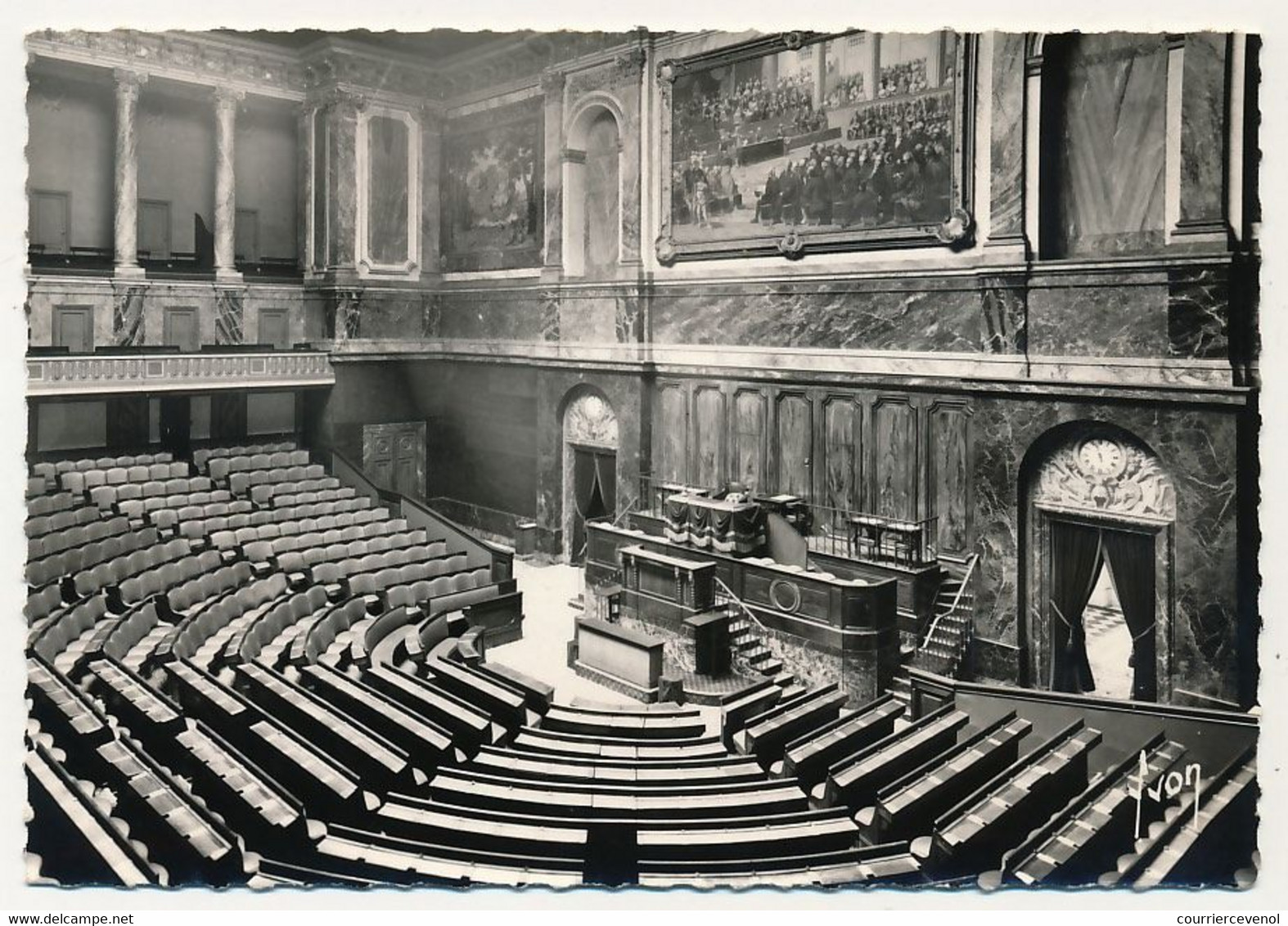 FRANCE - CPM Affr 1,00 Général Koenig, Cad "Congrès Du Parlement Versailles" 21/10/1974 + Questeurs / Salle Des Séances - Cachets Commémoratifs