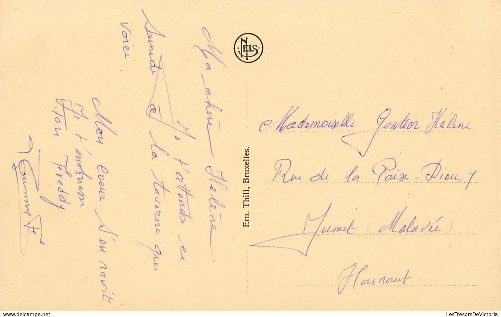 CPA - Rochefort - Arrivée Du Tram De Han - Edit. Ern. Thill - Nels - Tram - Bureau De Marchandise - Rochefort