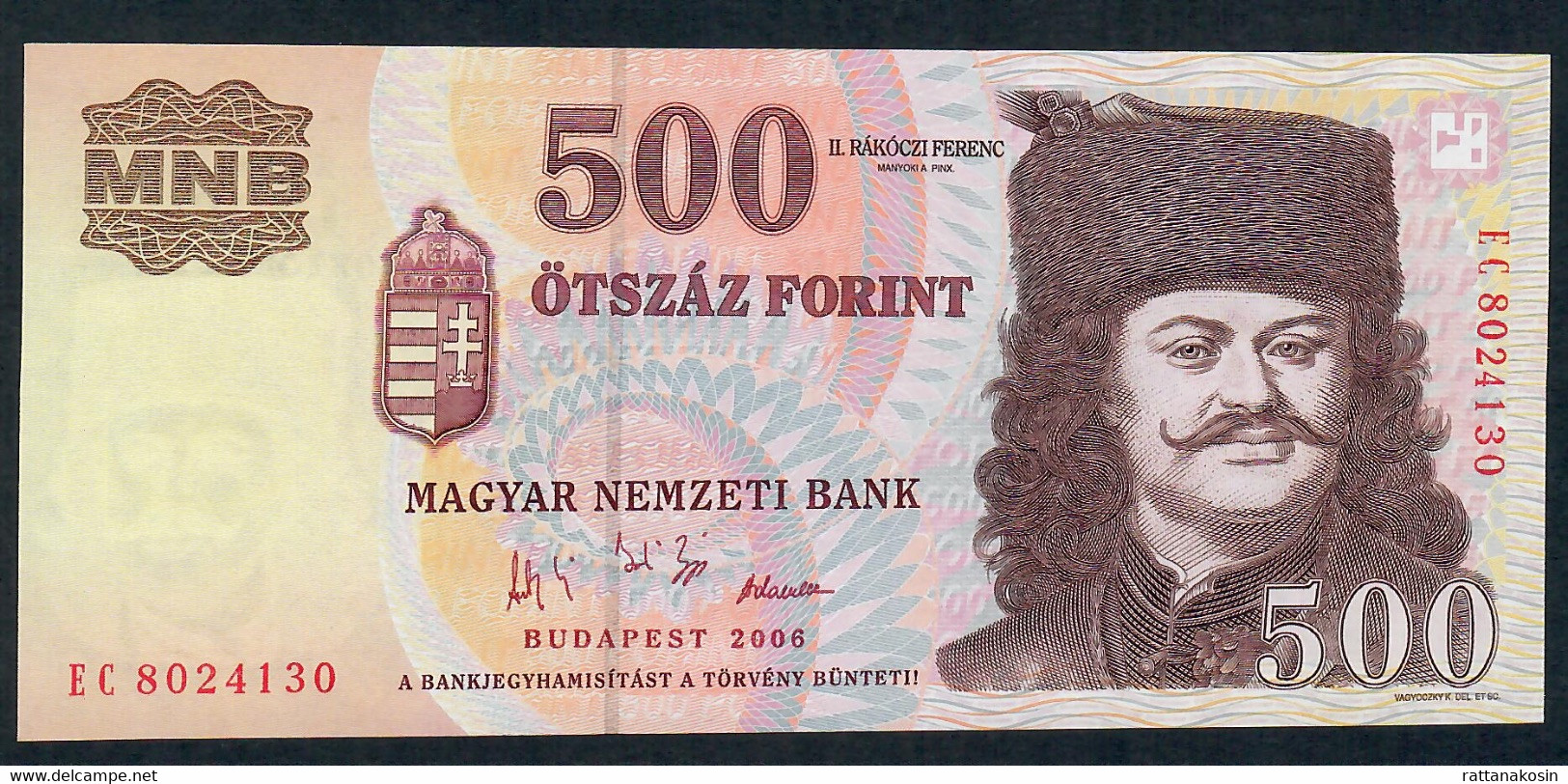 HUNGARY P194 500 FORINT 2006 COMMEMORATIVE 1956 UNC. - Ungarn