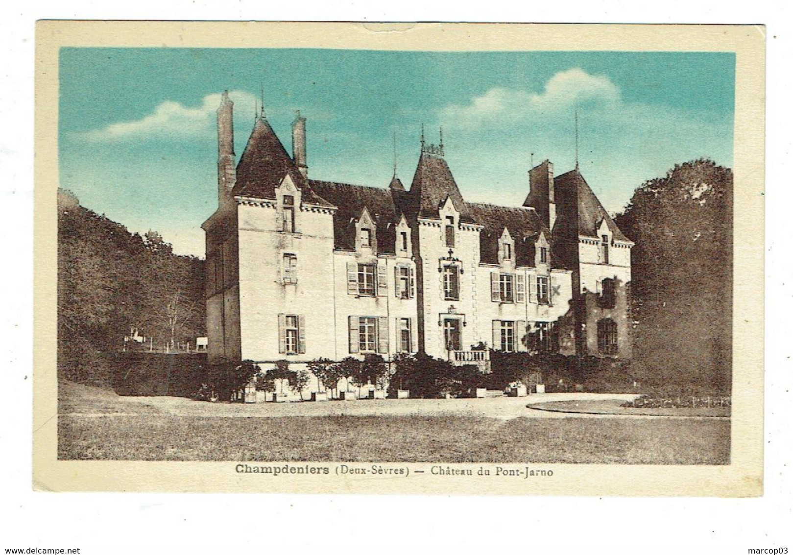 79 DEUX SEVRES CHAMPDENIERS Château Du Pont Jano Plan Peu Courant - Champdeniers Saint Denis