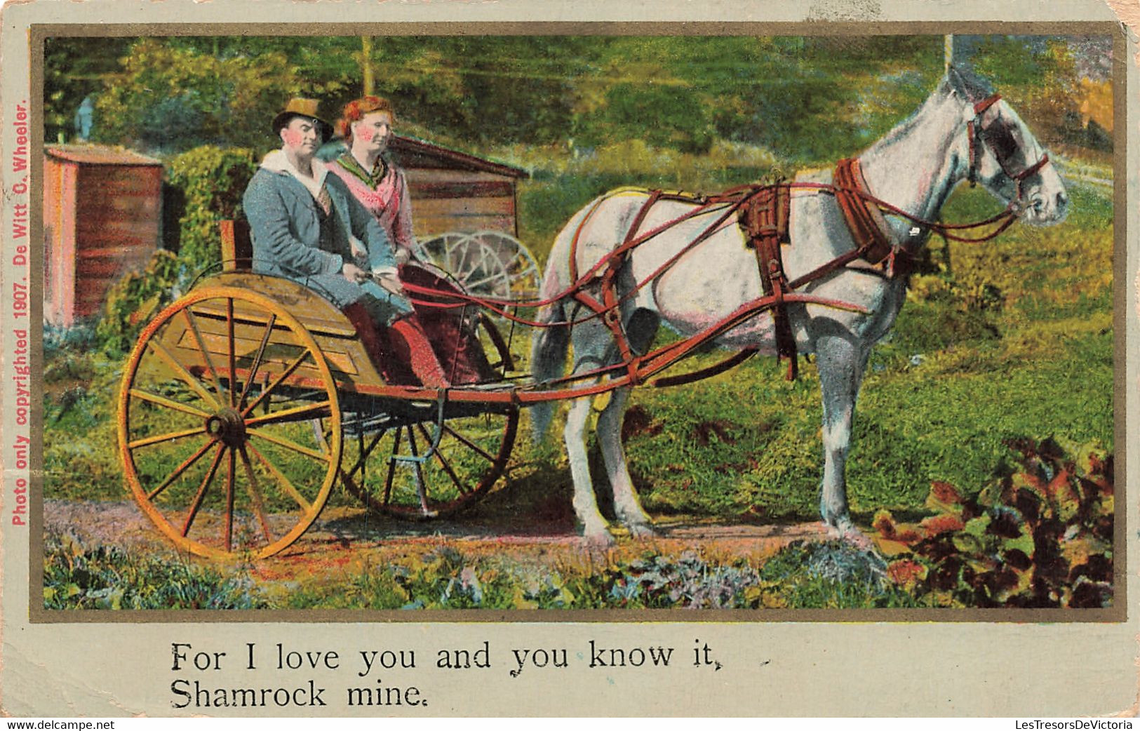 CPA - Fantaisies - For I Love You And You Know It Shamrock Mine - Photo De Witt C. Wheeler - Colorisé - Charette - Cheva - Altri & Non Classificati