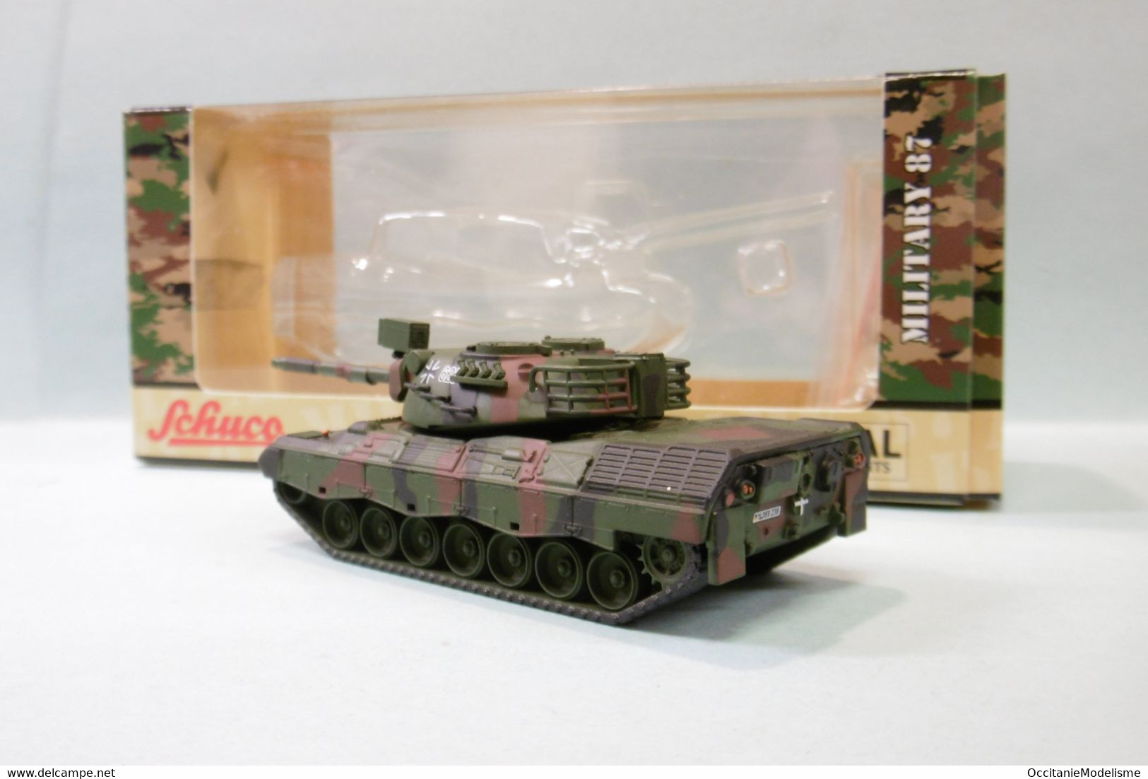 Schuco - Char LEOPARD 1A1 Bundeswehr Militaire Réf. 452652300 Neuf NBO HO 1/87 - Véhicules Routiers
