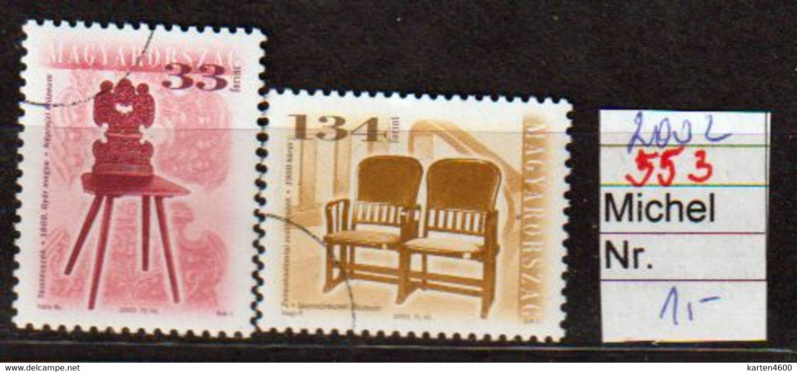 Sessel  2002  (553) - Used Stamps
