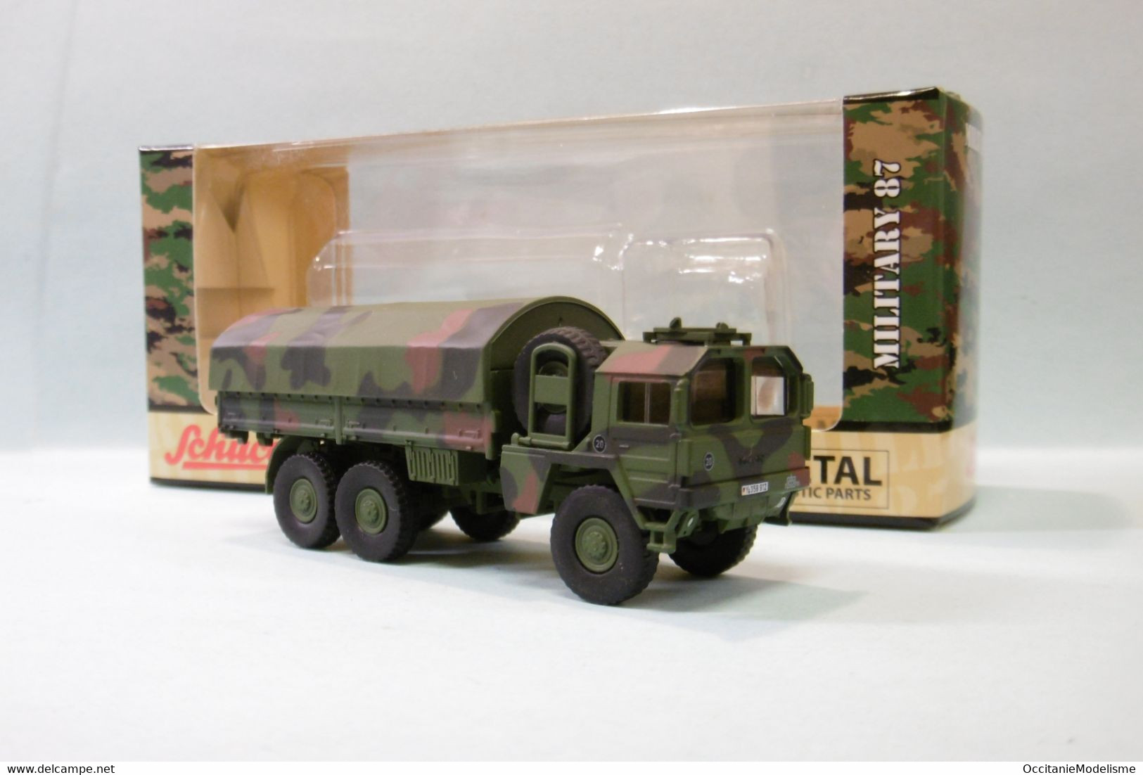 Schuco - Camion MAN 7t GL BW Camo Bundeswehr Militaire Réf. 452652500 Neuf NBO HO 1/87 - Véhicules Routiers