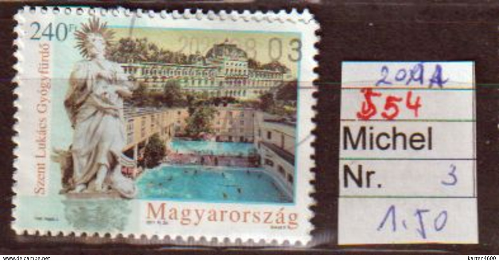 Heilbäder In Budapest  2011  (554) - Used Stamps