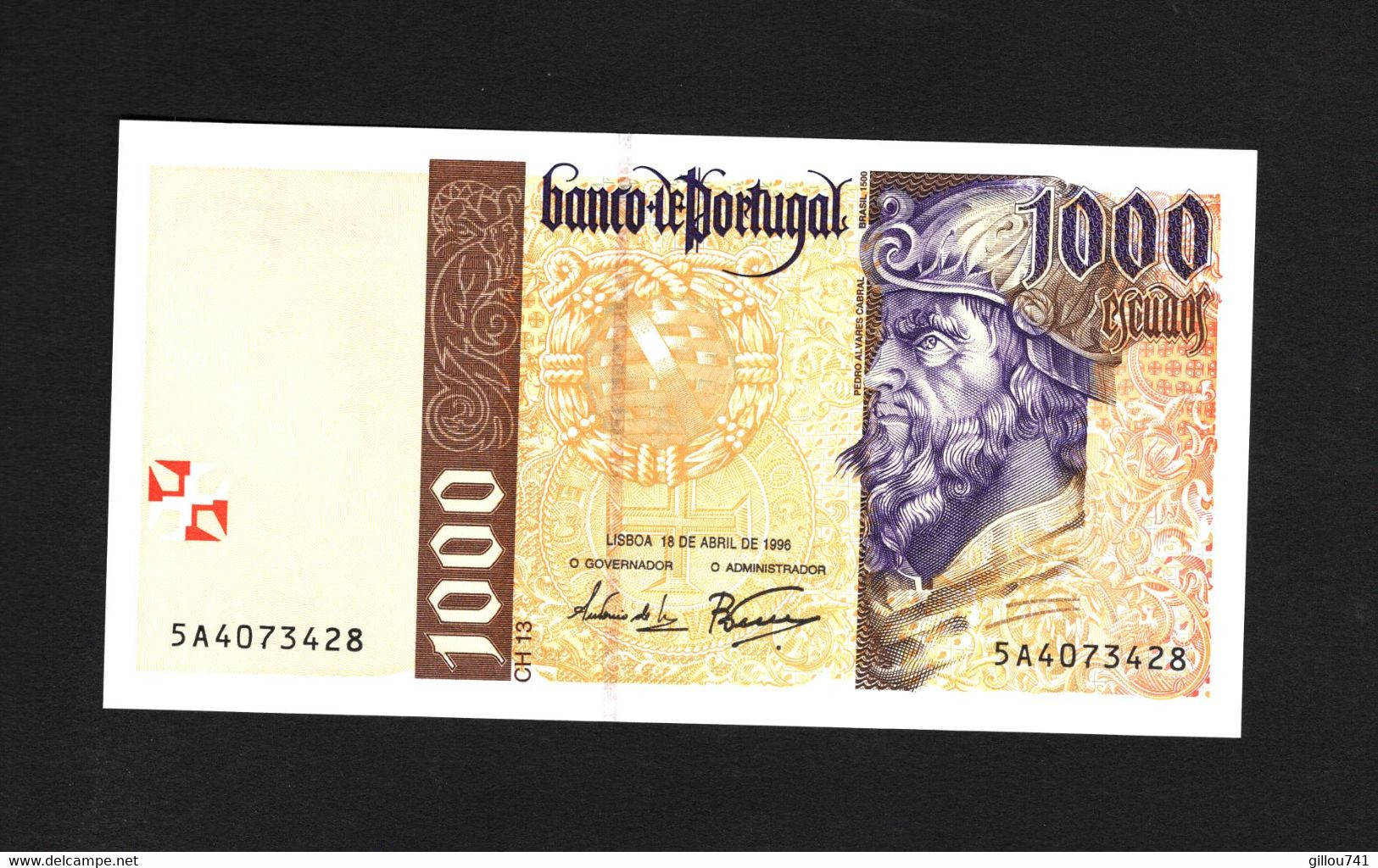 Portugal, 1,000 Escudos, 1995-2000 "Portuguese Seafarers & Explorers" Issue - Portugal