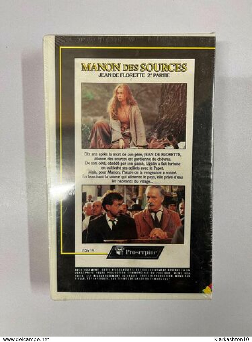 Manon Des Sources - Jean De Florette 2e Partie VHS NEUVE SOUS BLISTER - Autres & Non Classés