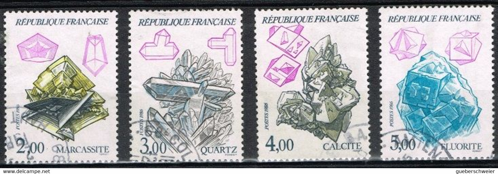 MIN 1 - FRANCE N° 2429/32 Obl. Minéraux - Minéraux