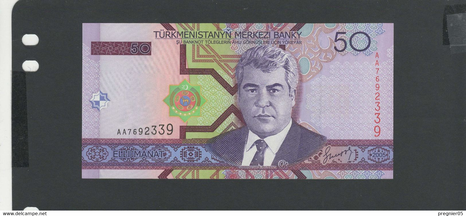 TURKMENISTAN - Billet 50 Manat 2005  NEUF/UNC Pick. 17 - Turkménistan