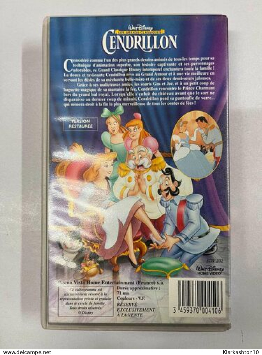 Cendrillon - Walt Disney Les Grands Classiques VHS Cassette Vidéo - Autres & Non Classés