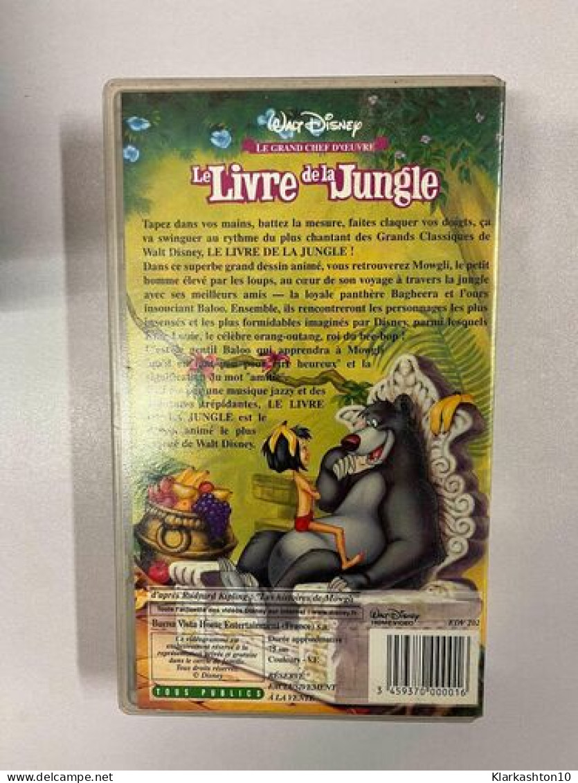 Le Livre De La Jungle - Walt Disney Le Grand Chef-d'oeuvre VHS Cassette Vidéo - Autres & Non Classés