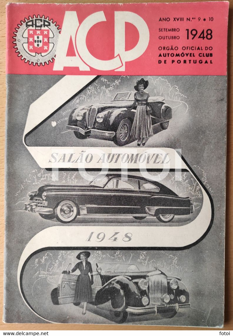 1948 FORD PREFECT DELAHAYE STANDARD VANGUARD PORTO ACP AUTOMOVEL CLUB PORTUGAL MAGAZINE - Revues & Journaux