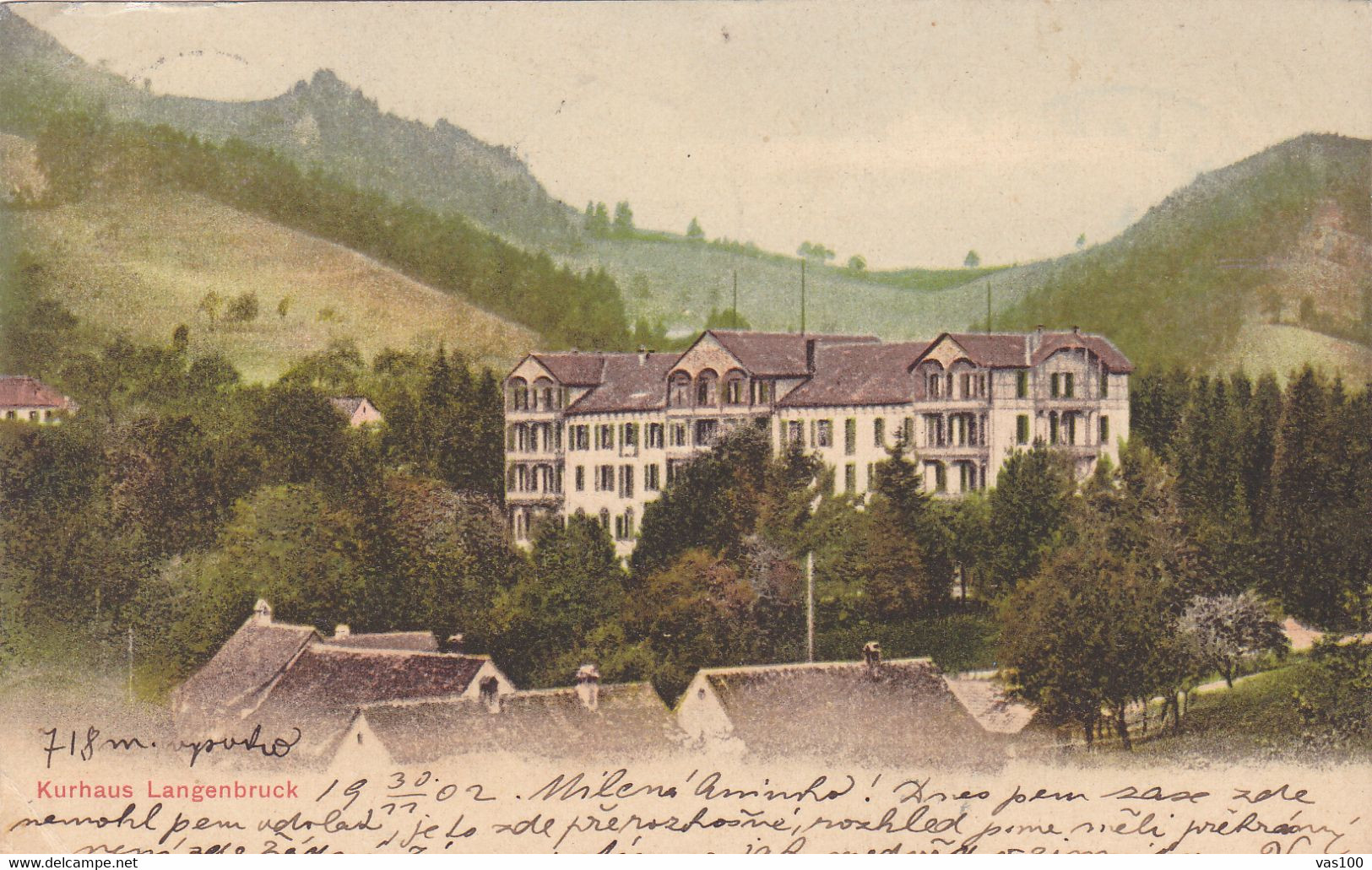 Suisse - Schweiz - KURHAUS LANGENBRUCK,POSTCARD - Langenbruck