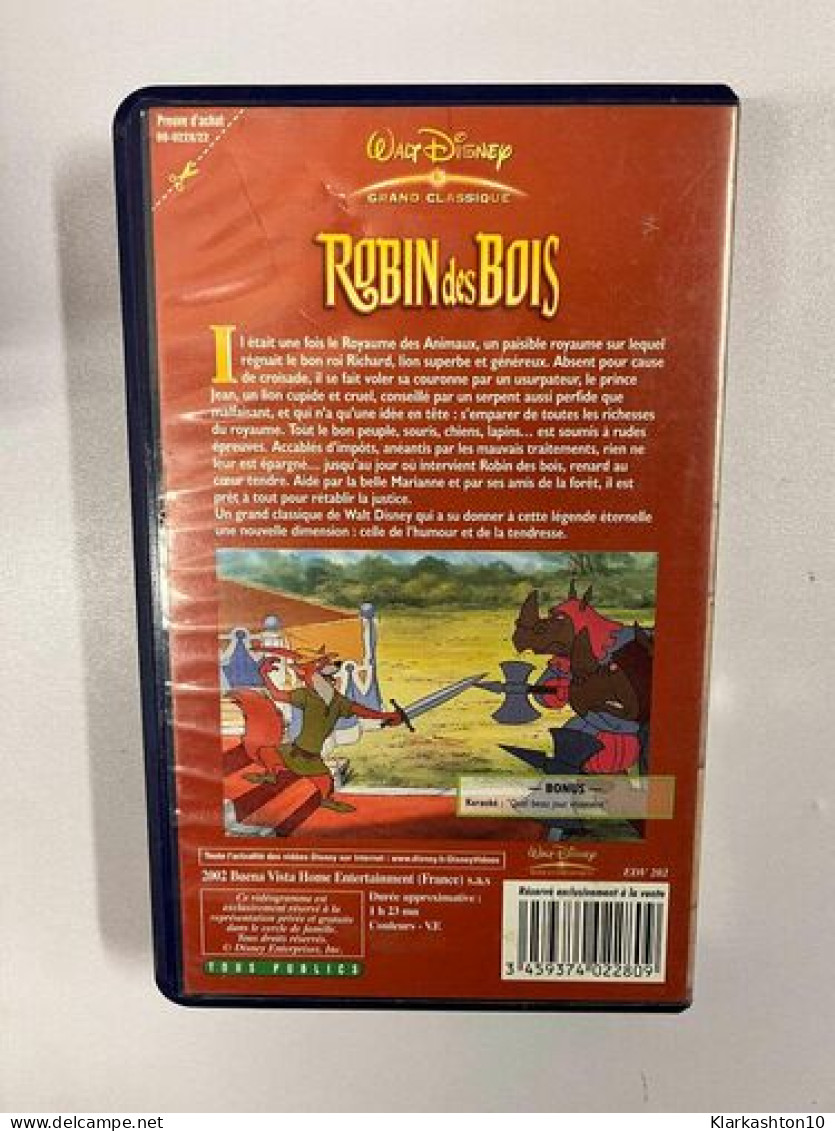 Robin Des Bois - Walt Disney Grand Classique VHS Cassette Vidéo - Autres & Non Classés