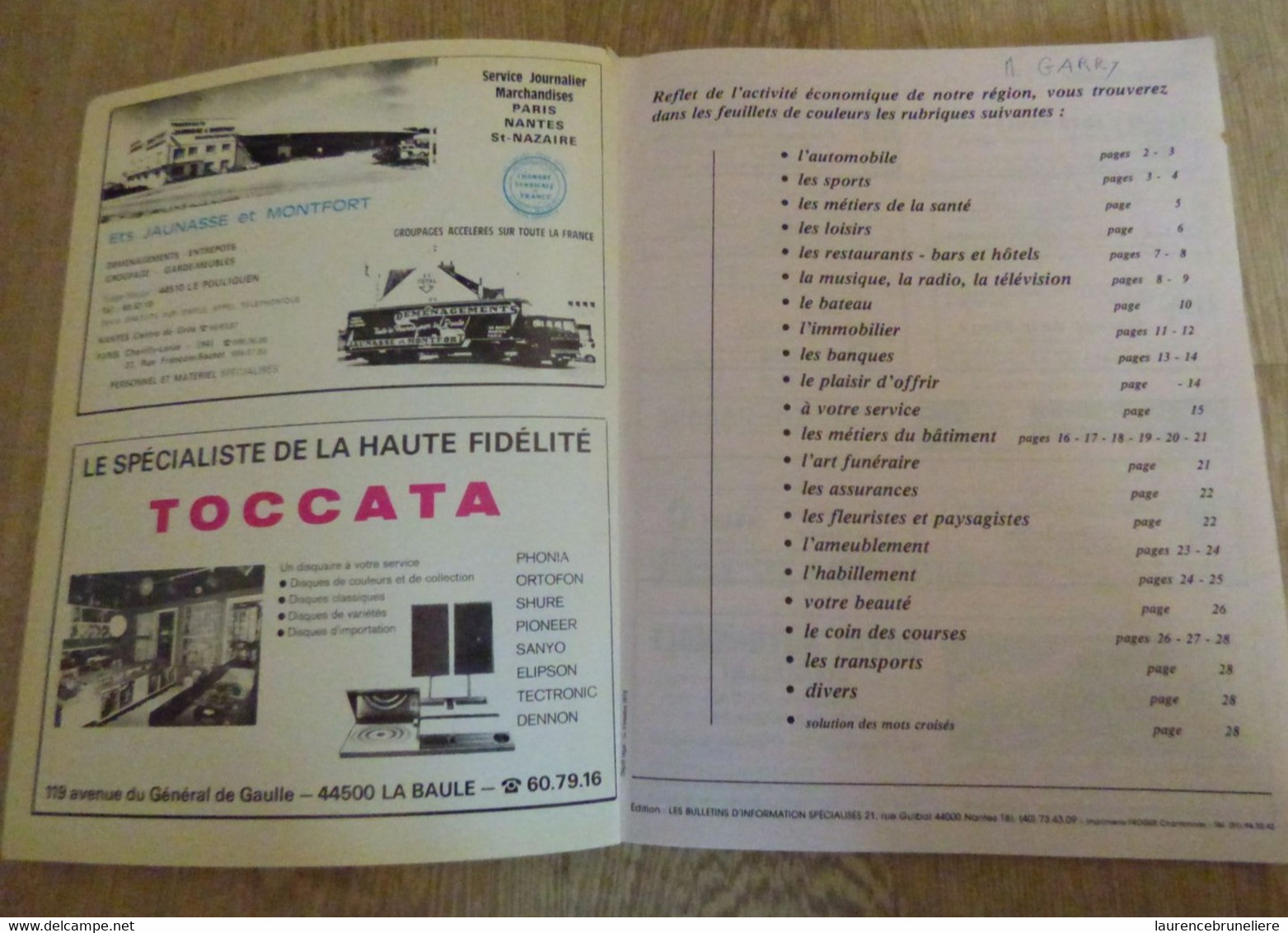 44 -   LA BAULE-ESCOUBLAC  - BULLETIN MUNICIPAL DE 1978 - Toeristische Brochures