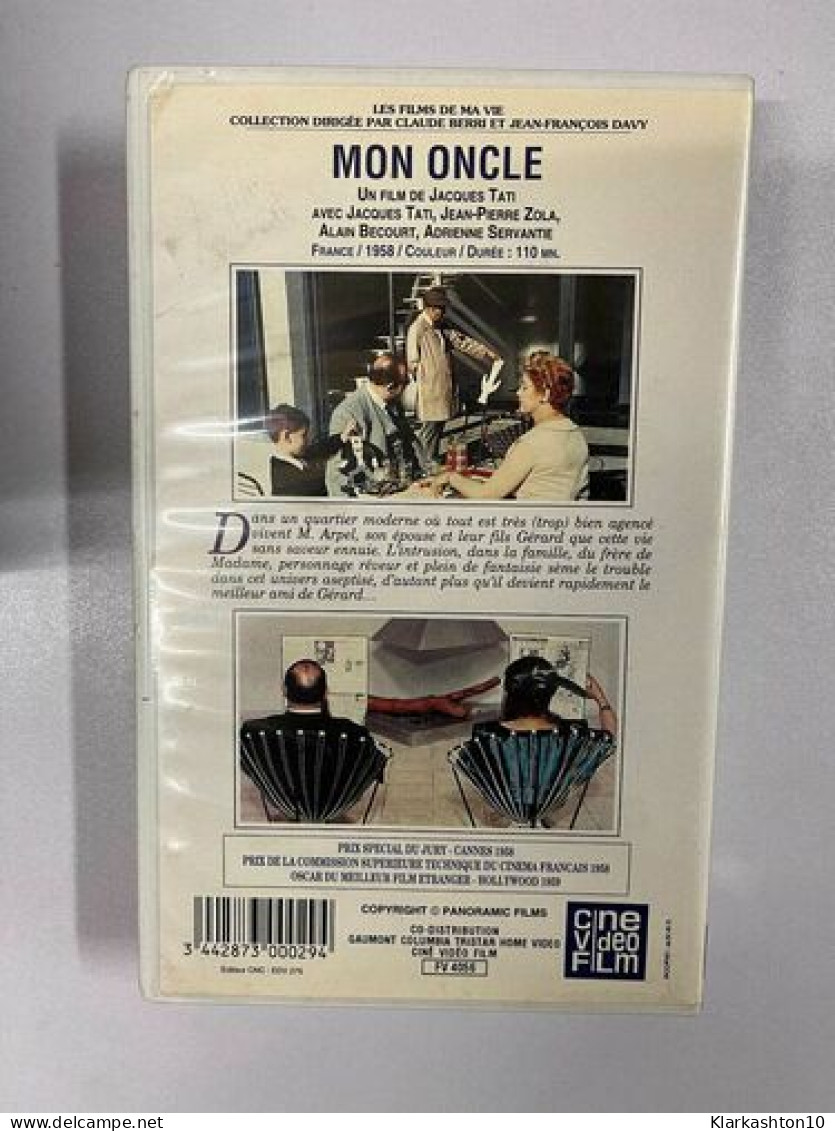 Mon Oncle Jacques Tati - Les Films De Ma Vie VHS Cassette Vidéo - Autres & Non Classés