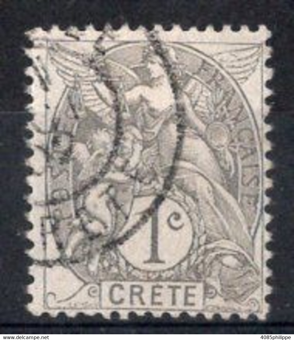 CRETE Timbre Poste N°1 Oblitéré TB Cote : 2€50 - Used Stamps