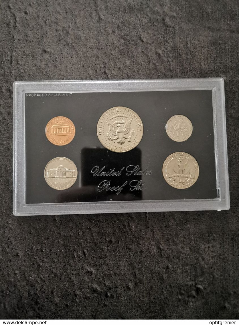 SET COFFRET BE USA 1971 S SAN FRANCISCO USA UNC PROOF HALF DOLLAR KENNEDY & CENTS - Mint Sets