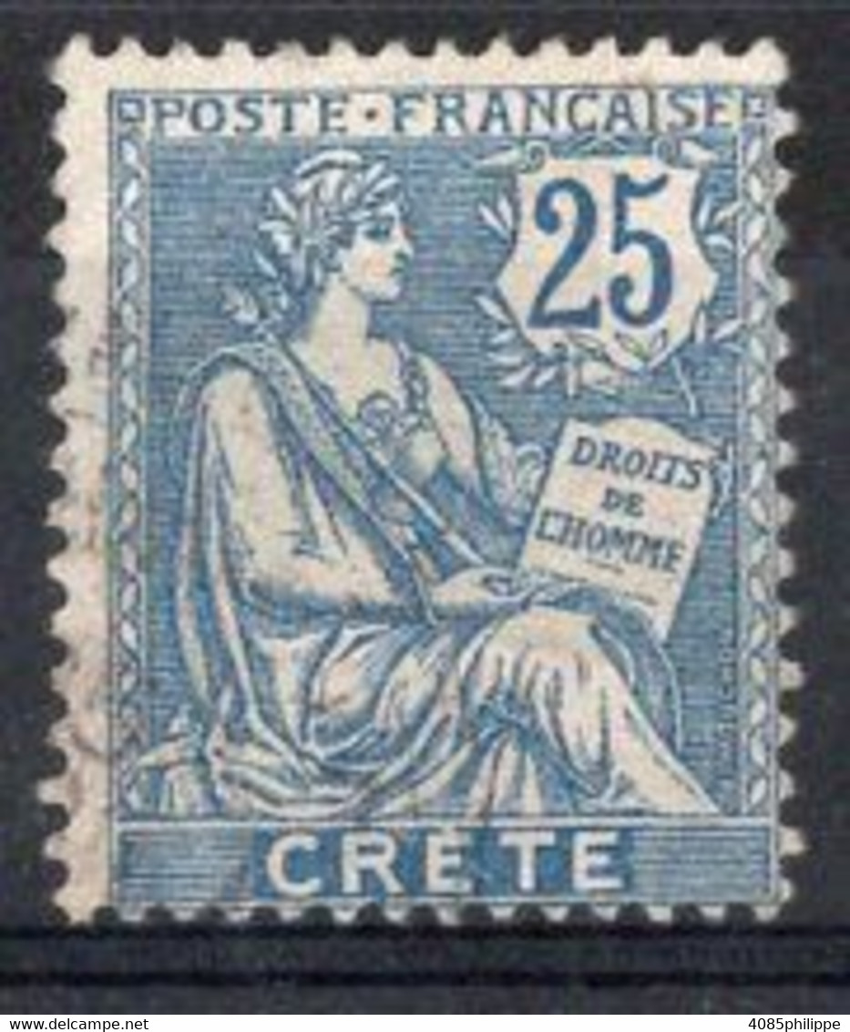 CRETE Timbre Poste N°9  Oblitéré TB Cote : 4€00 - Gebraucht