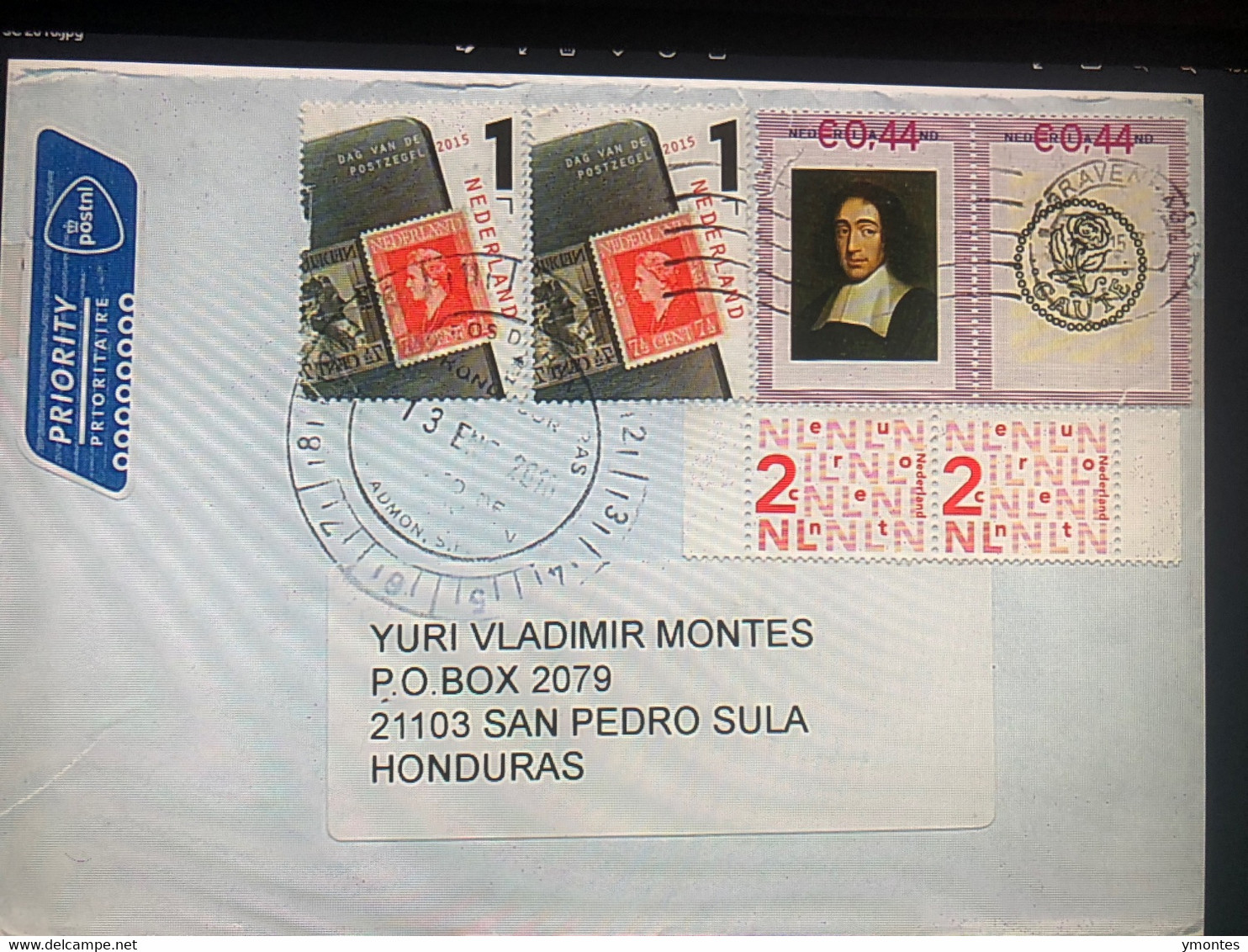 Judaica - Baruch Spinoza Stamp 2016 - Brieven En Documenten