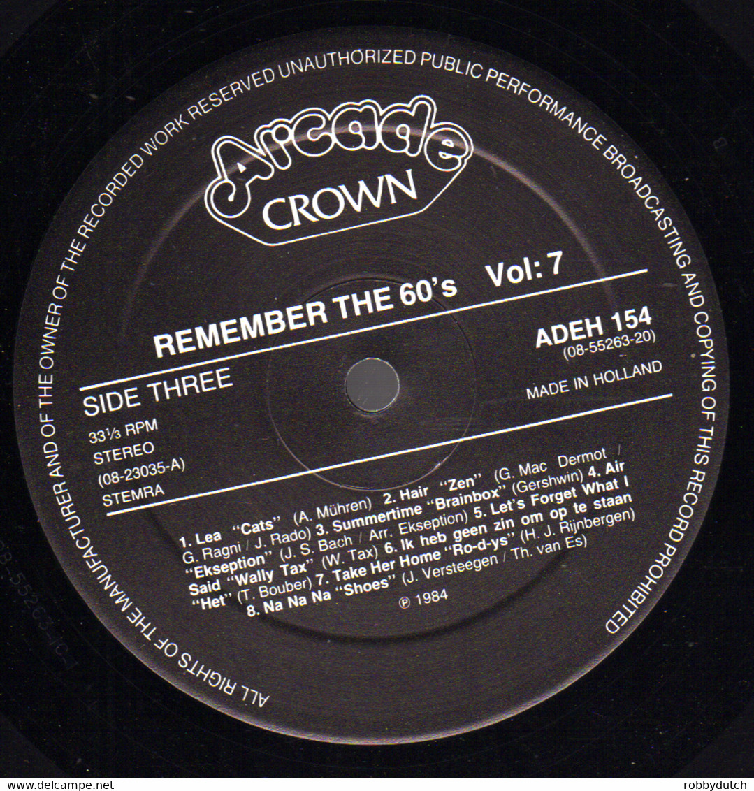 * 2LP * REMEMBER THE 60'S Vol.7 - EARRING / SHOES / OUTSIDERS / CUBY / Q65 / MOTIONS a.o.