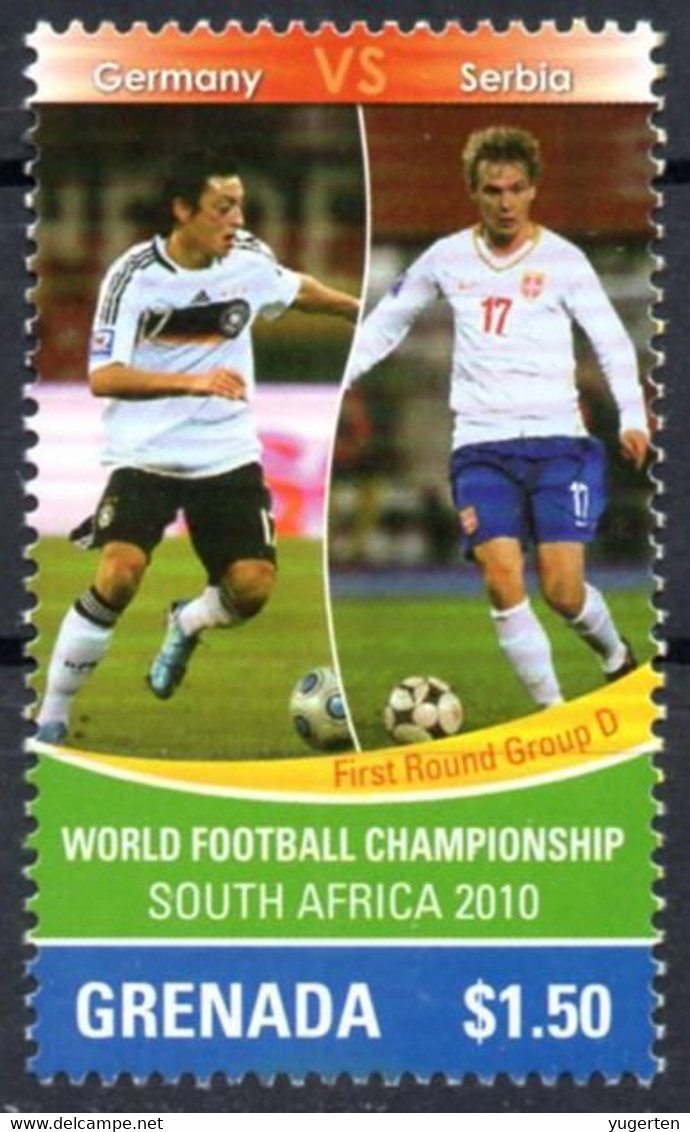 GRENADA - 1v - MNH - Germany Vs Serbia - FIFA Football World Cup - South Africa 2010 - Fußball Voetbal Futebol - 2010 – África Del Sur