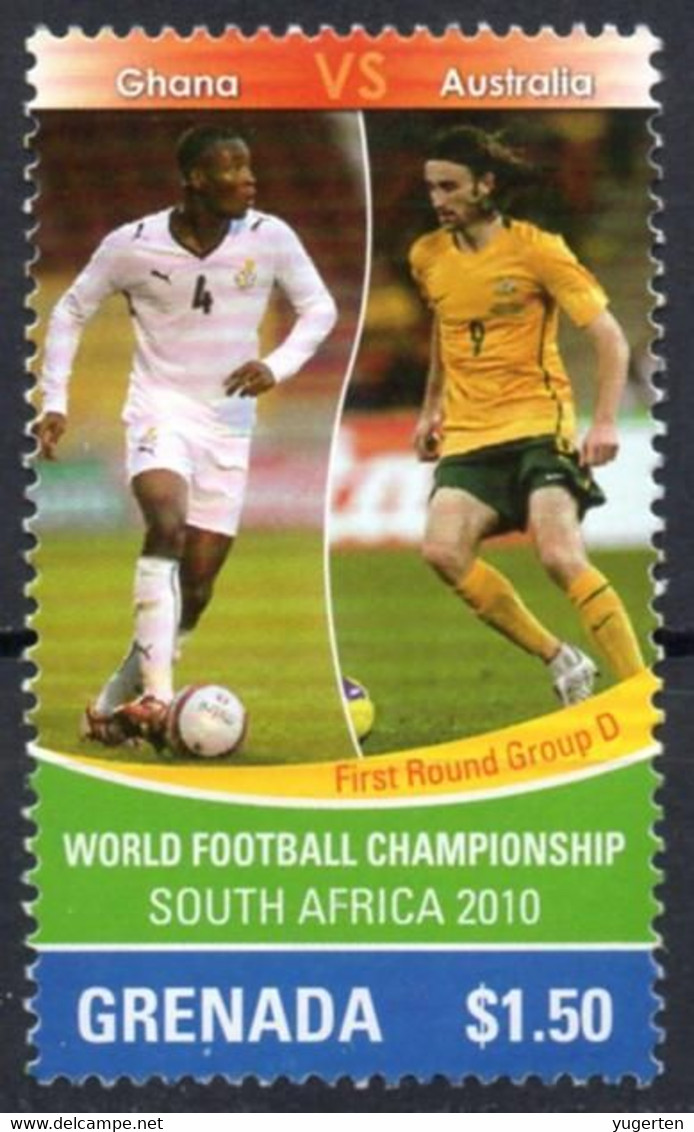 GRENADA - 1v - MNH - Ghana Vs Australia - FIFA Football World Cup - South Africa 2010 - Fußball Voetbal Futebol - 2010 – South Africa