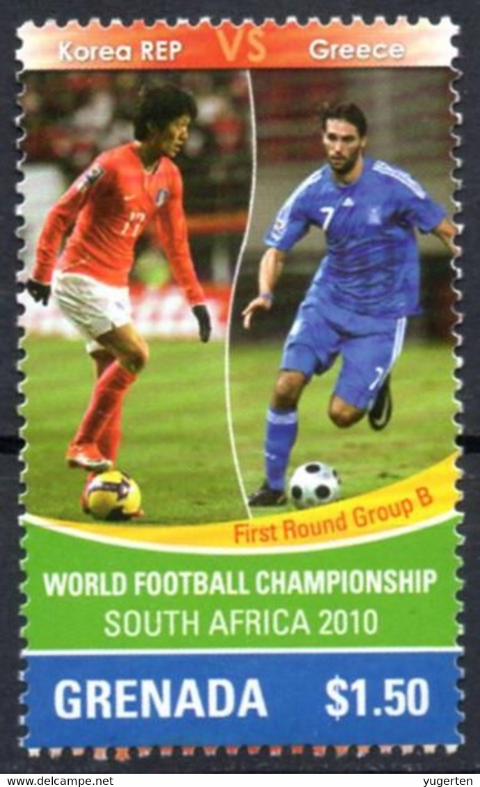 GRENADA - 1v - MNH - Korea REP Vs Greece - FIFA Football World Cup - South Africa 2010 - Fußball Futebol - 2010 – Zuid-Afrika