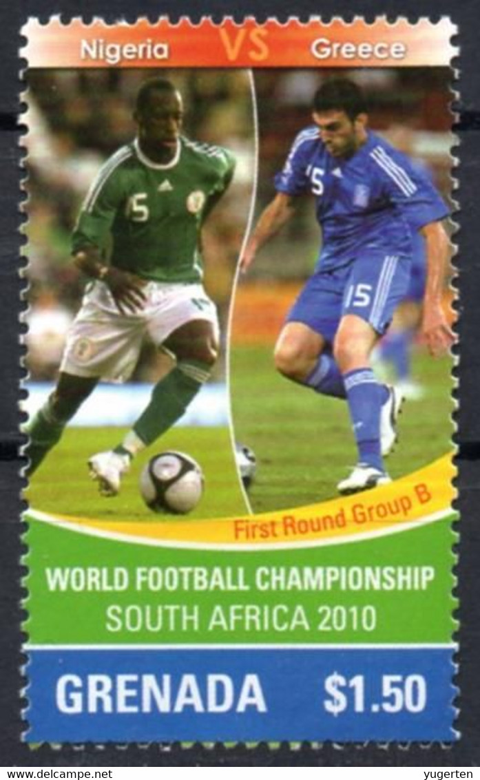 GRENADA - 1v - MNH - Nigeria Vs Greece - FIFA Football World Cup - South Africa 2010 - Fußball Futebol - 2010 – South Africa