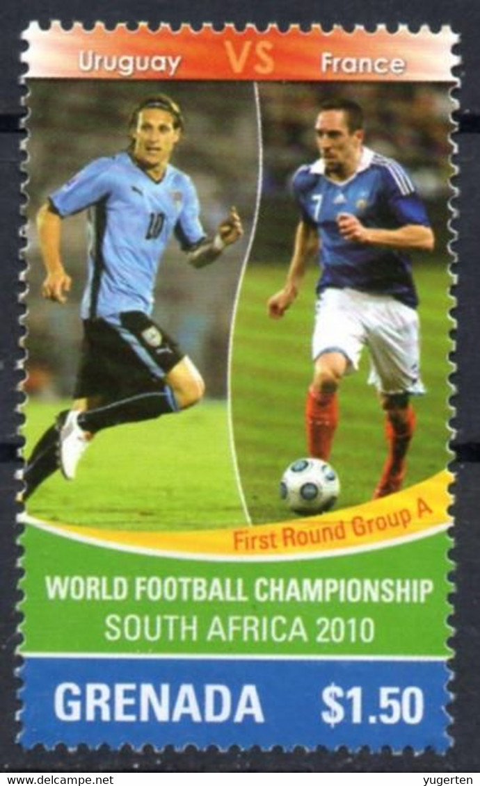 GRENADA - 1v - MNH - Uruguay Vs France - FIFA Football World Cup - South Africa 2010 - Fußball Futebol - Ribéry - 2010 – South Africa