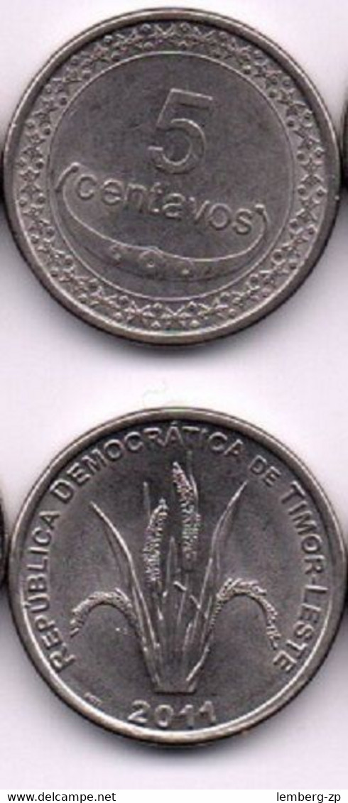 Timor - 5 Centavos 2011 UNC Lemberg-Zp - Timor