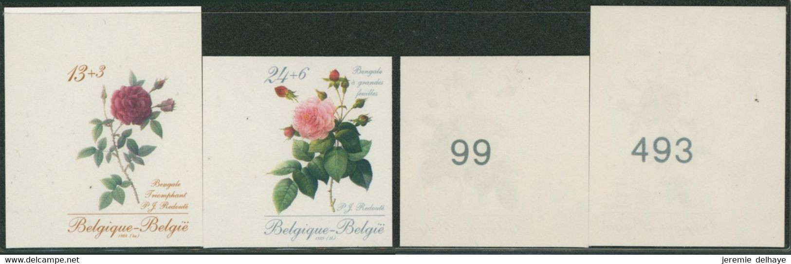 Non Dentelé (1988) - N°2280/81 Promotion De La Philatélie. Rose - Other & Unclassified