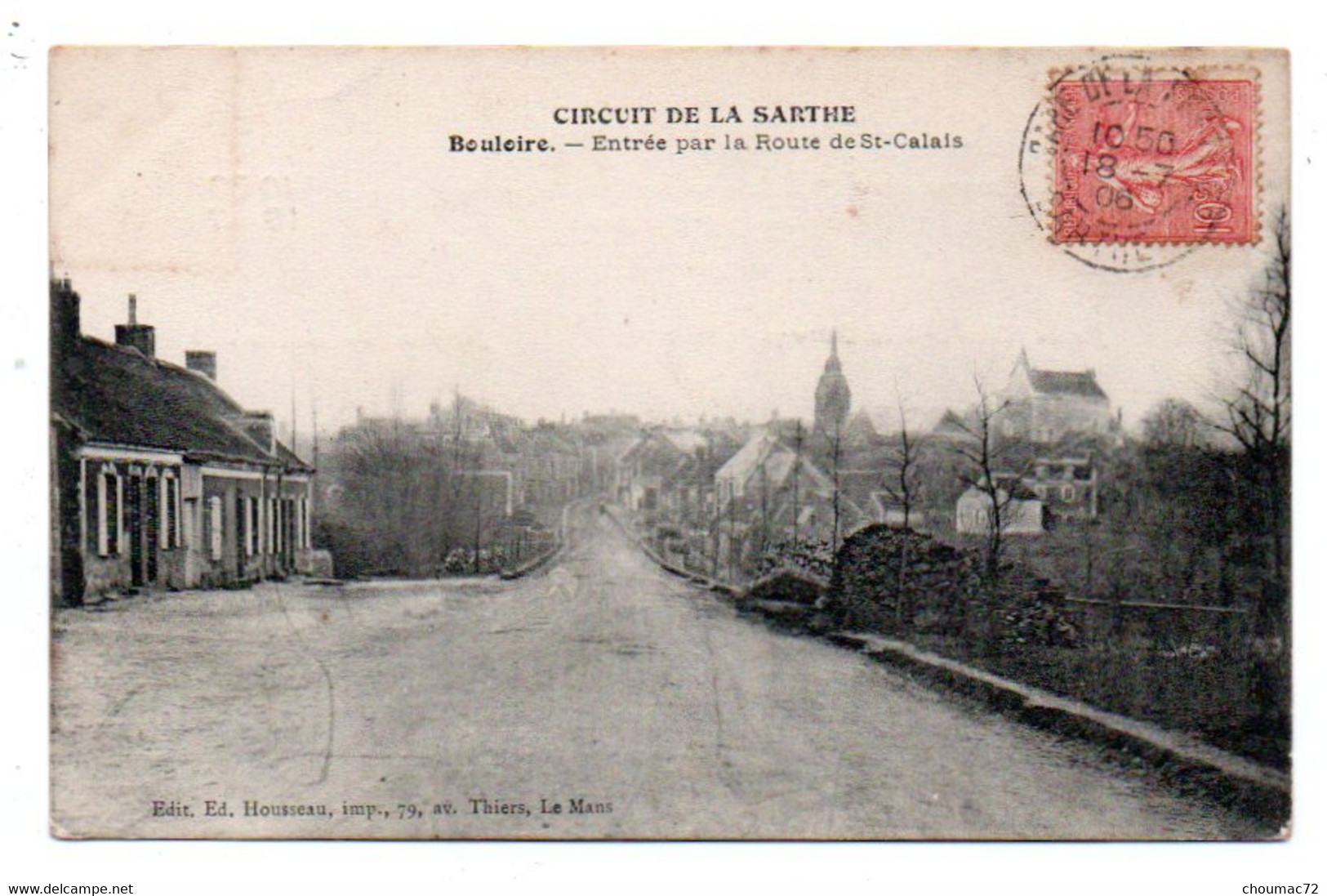 (72) 2499, Bouloire, Edit Housseau, Entrée Par La Route De St-Calais, Circuit De La Sarthe - Bouloire