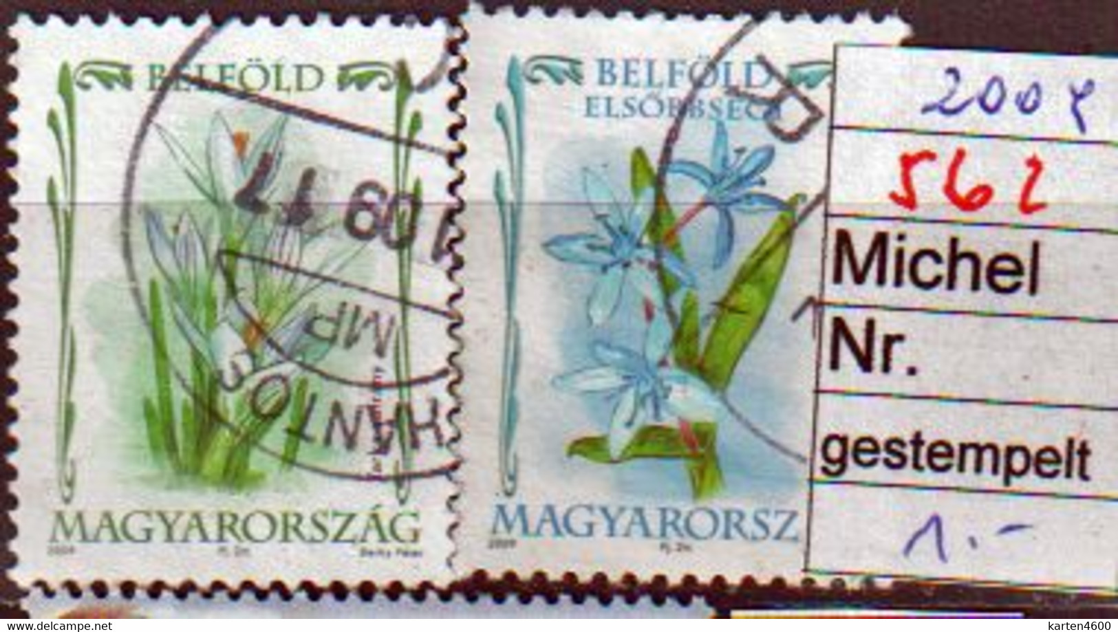 Blumen Komplett  2009 (562) - Used Stamps