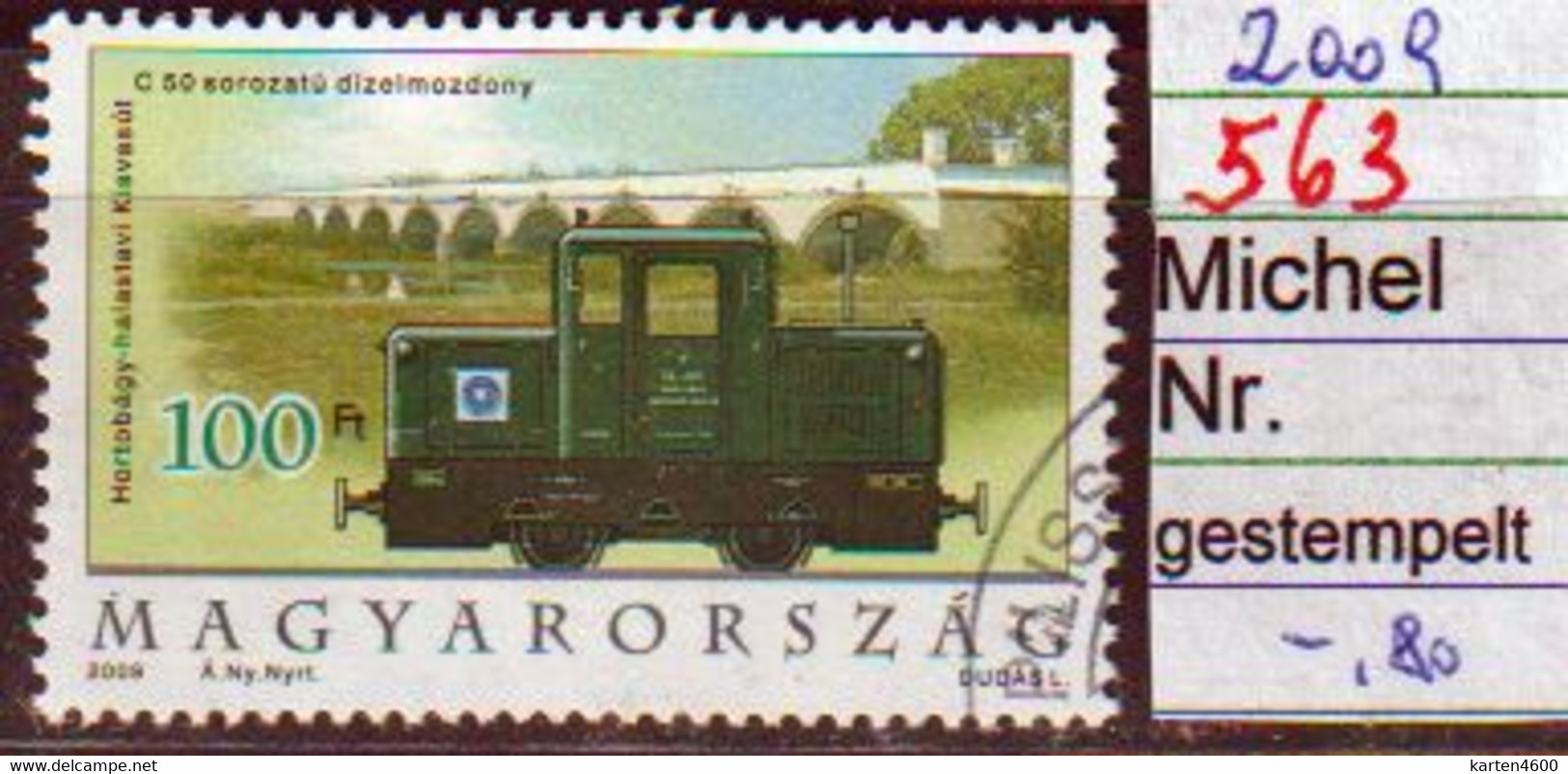 Schmalspurlokomotive  2009 (563) - Oblitérés
