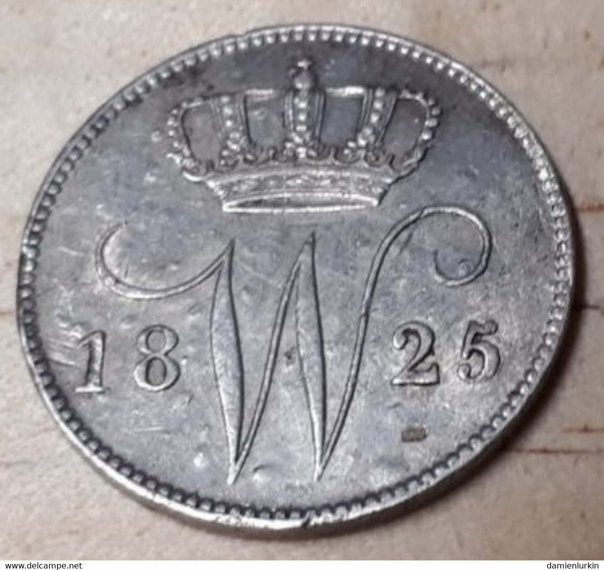 PAYS-BAS WILLEM I 25 CENT 1825 ZILVER/SILVER/ARGENT  COTES : 40€-100€-200€-400€ - 1815-1840 : Willem I