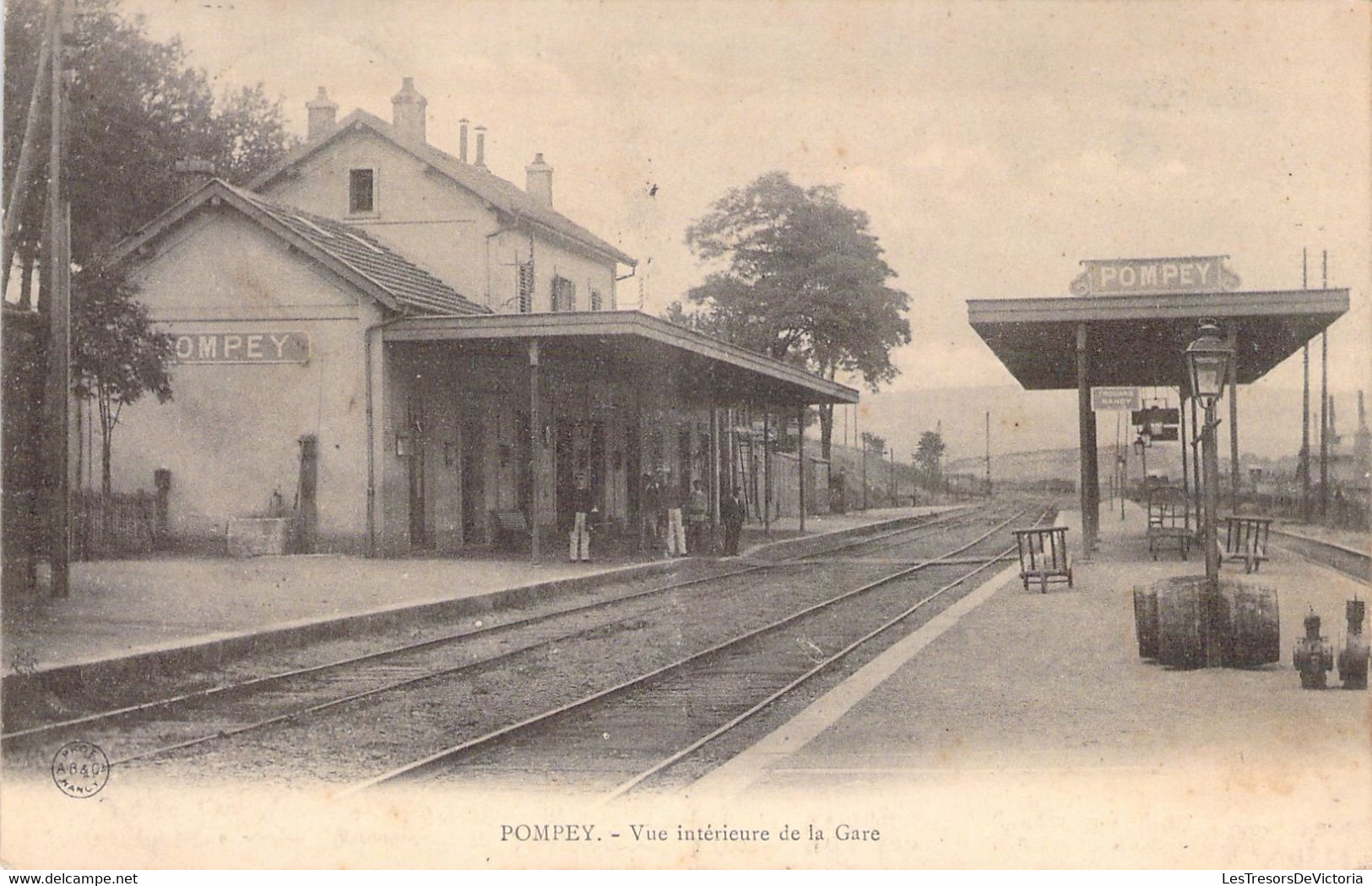 CPA - FRANCE - 54 - POMPEY - Vue Intérieure De La Gare - - Autres & Non Classés