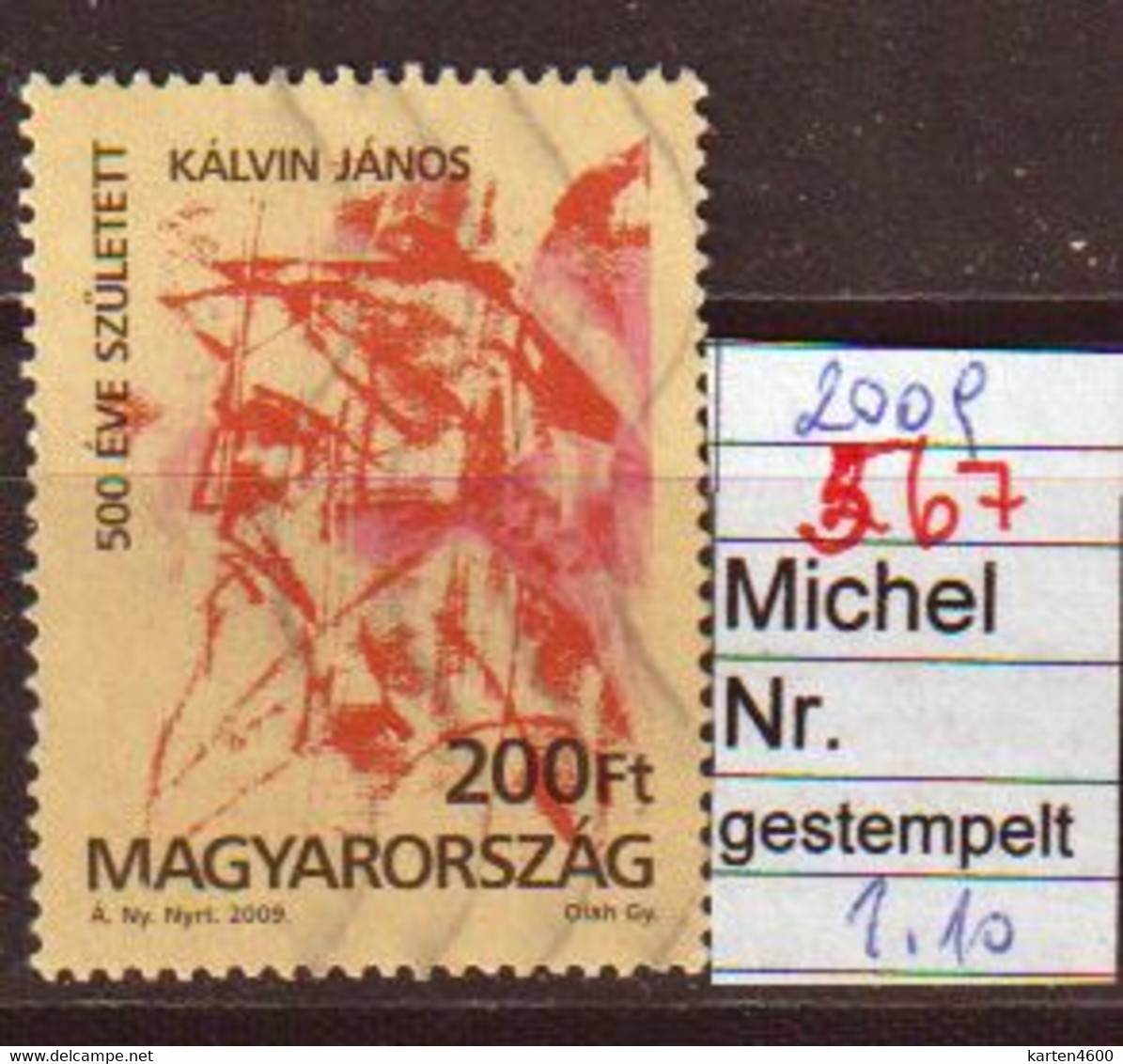 500. Geburtstag Von Johannes Calvin 2009 (567) - Used Stamps