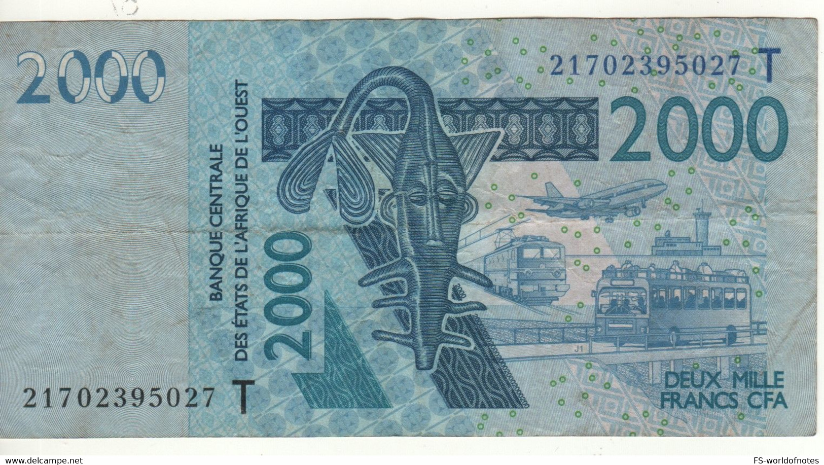 TOGO  2'000 Francs   West African Sates  P816Tu   2021 - Togo