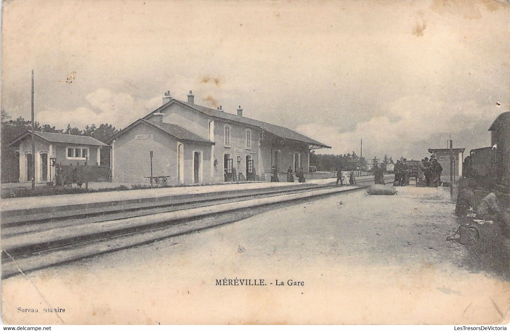 CPA - FRANCE - 54 - MEREVILLE - La Gare - Sureau - Autres & Non Classés