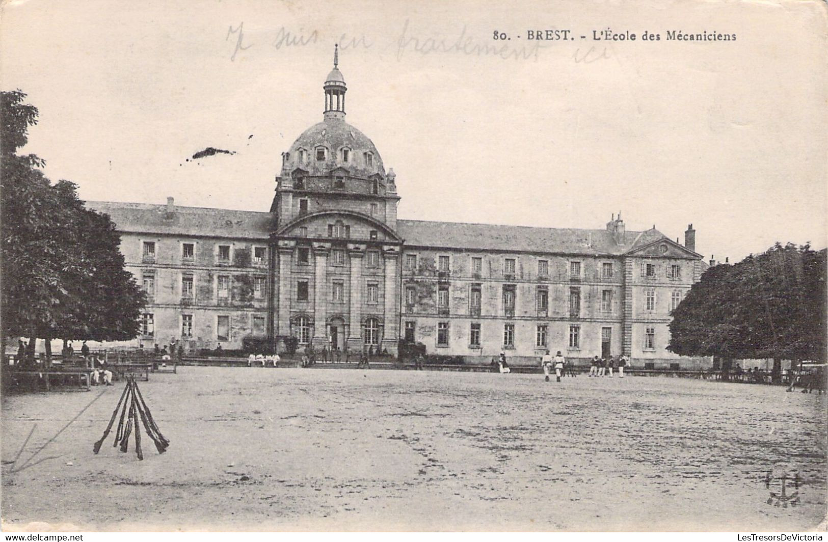 CPA - MILITARIAT - BREST - L'école Des Mécaniciens - Barracks