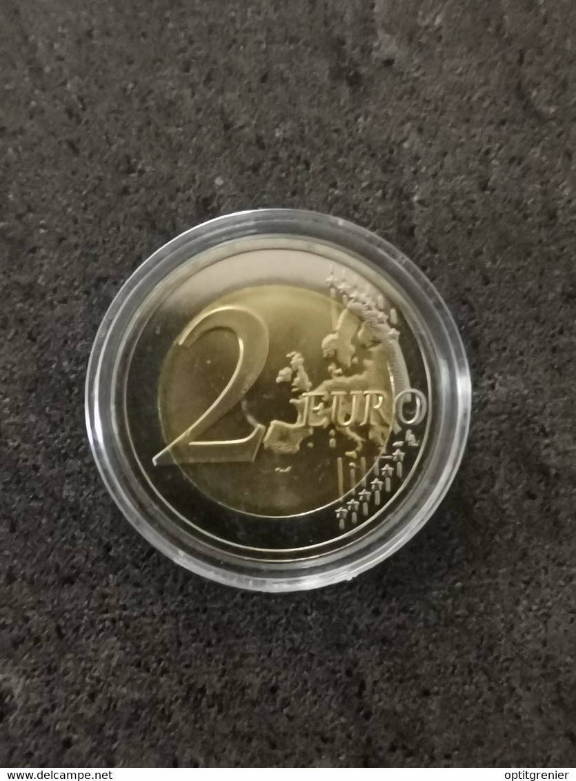 2 EURO LETTONIE 2018 INDEPENDANCE DES PAYS BALTES COLORISEE SOUS CAPSULE / EUROS - Lettonie