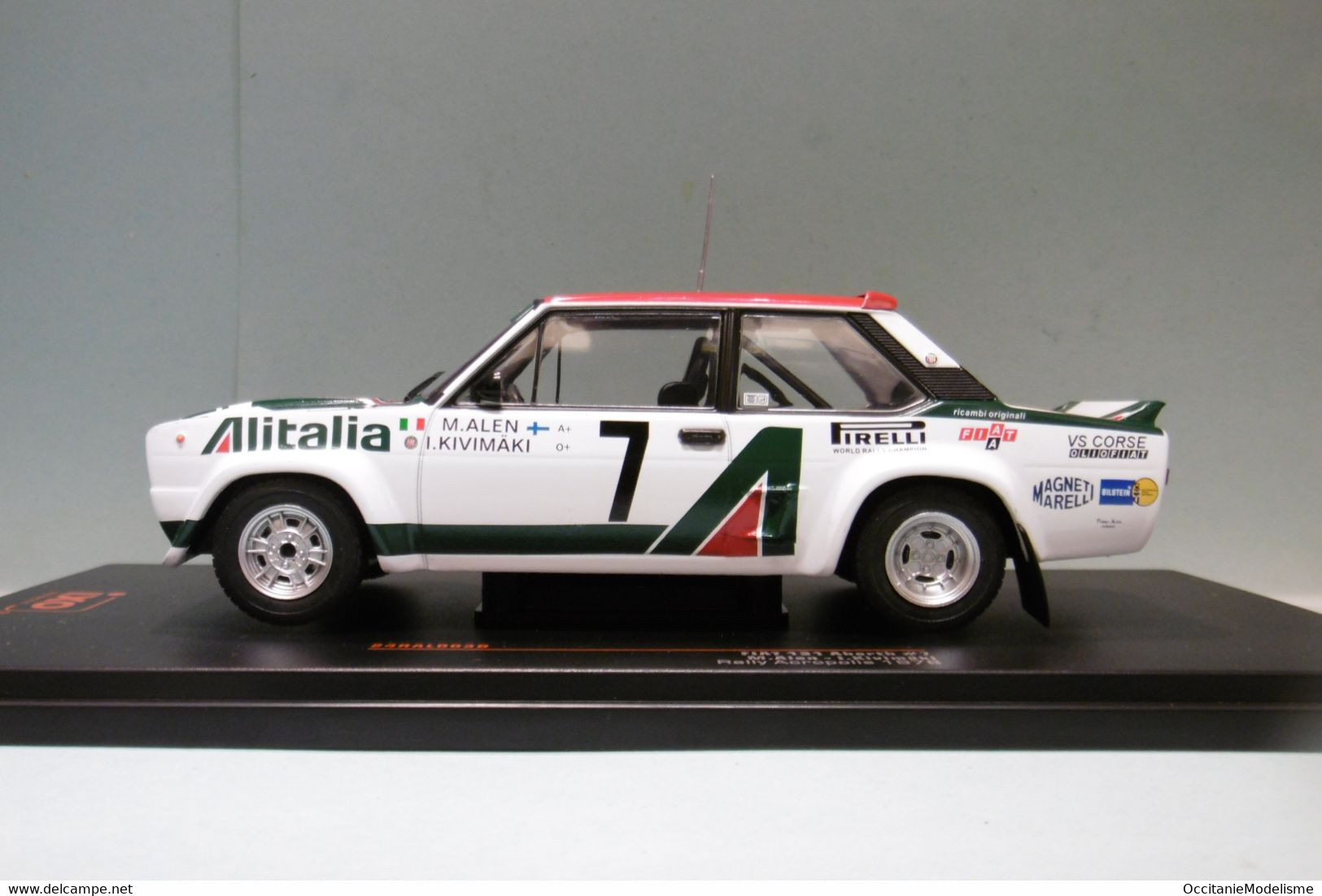 Ixo - FIAT 131 ABARTH #7 Rallye Acropolis 1978 Alen - Kivimäki Réf. 24RAL003B Neuf NBO 1/24 - Other & Unclassified